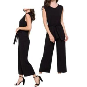 BB Dakota Sleeveless Belted Jumpsuit Black Size 2X